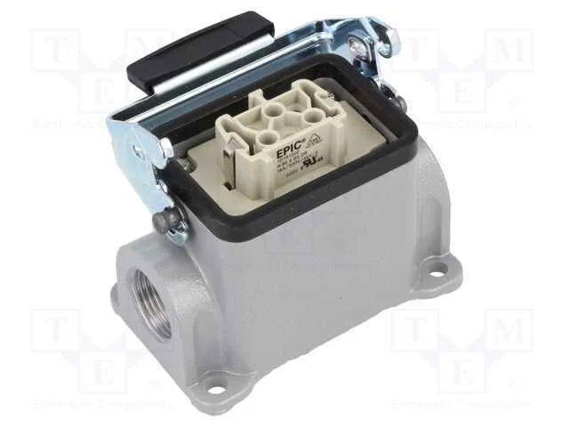 Conector: HDC, tomada, f&ecirc;mea, EPIC KIT, PIN: 6, 6.