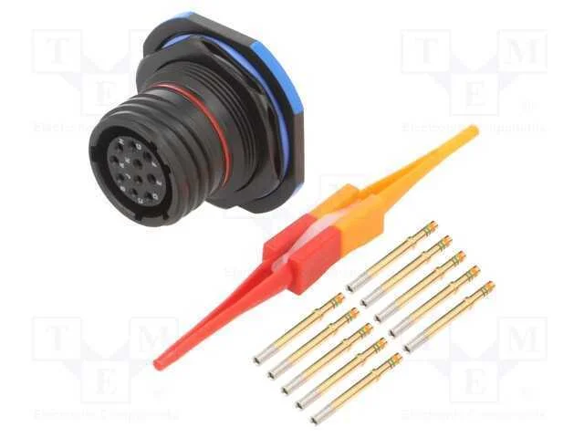 Conector: Militar, Tamanho 13, Mil-Dtl-38999 Series Iii, Preta