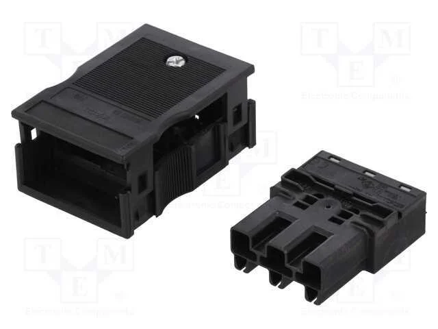 Conector: Bloco Terminal Separ&aacute;vel, Aperto de Molas, Macho, 25a