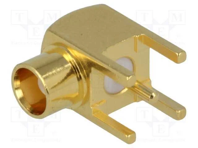 Tomada, MCX, f&ecirc;mea, angulares 90, 50O, THT, PTFE,.