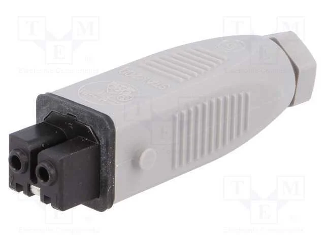 Conector: retangulares, ST, ficha, f&ecirc;mea, PIN: 2,.