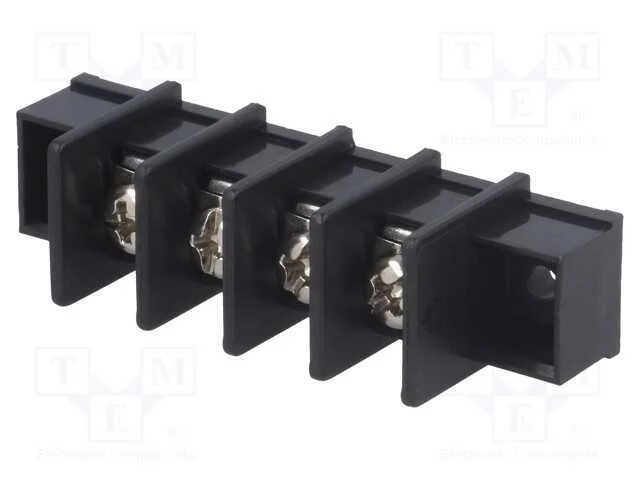 PCB bloco terminal, simples, 9,5mm, faixas: 4, 4m.