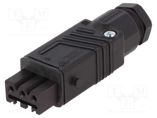 Conector: Retangulares, St, Ficha, F&ecirc;mea, Pin: 3, Estanhado, Ip54