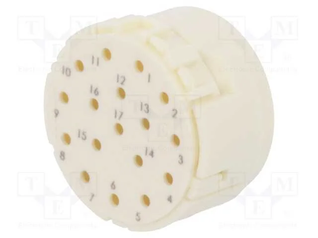 Conector: M23, inserto de contatos, PIN: 17, mach.