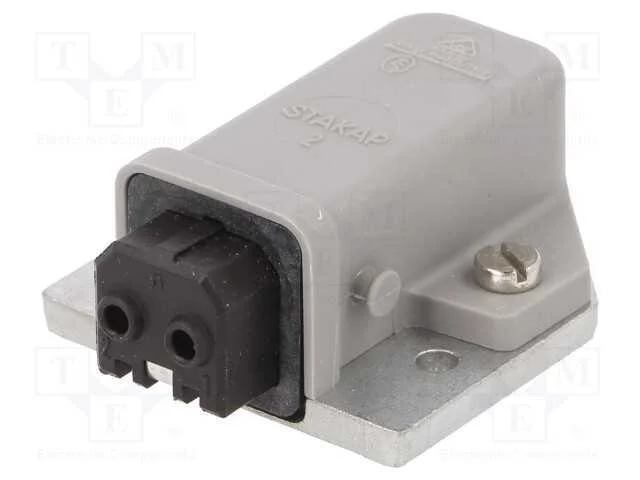 Conector: retangulares, ST, tomada, f&ecirc;mea, PIN: 2.