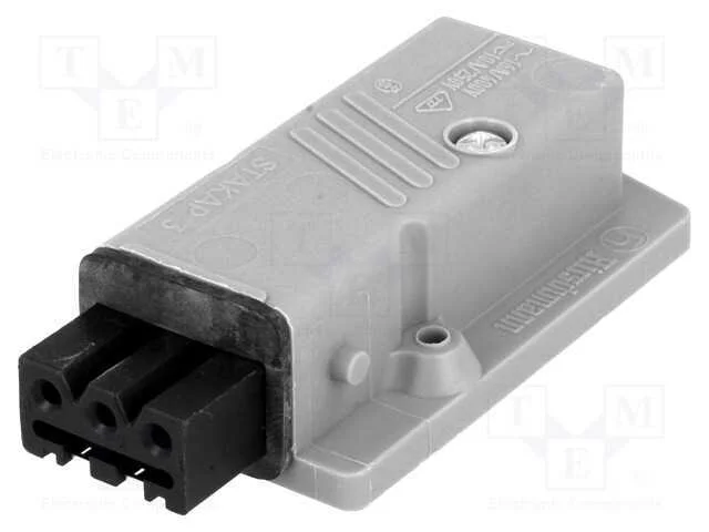 Conector: retangulares, ST, tomada, f&ecirc;mea, PIN: 3.