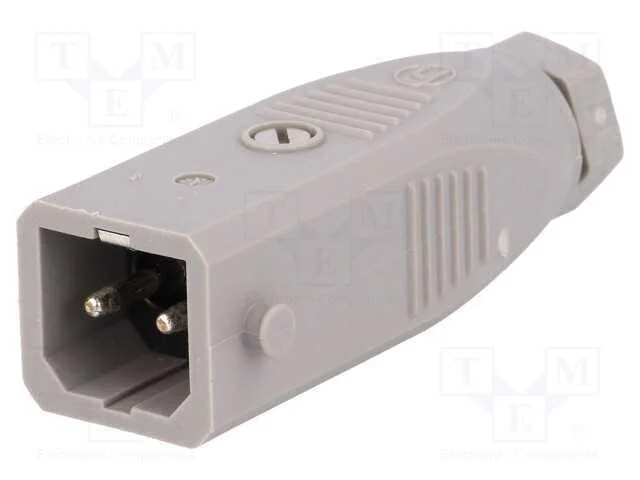 Conector: Retangulares, St, Ficha, Macho, Pin: 2, Estanhado, Ip54