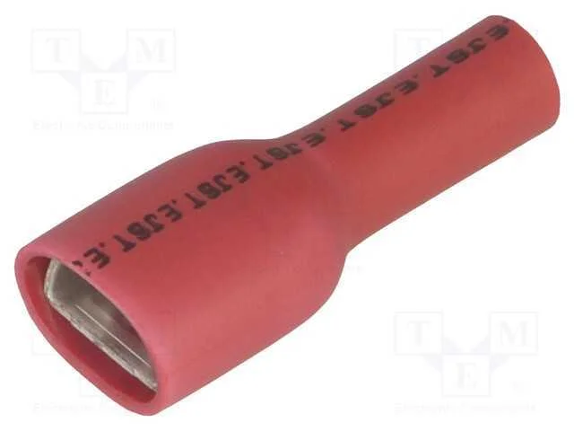 Conetor: Plano, 6,3mm, 0,8mm, Macho, 0,5&divide;1,5mm2, Cerrar, com Cabo