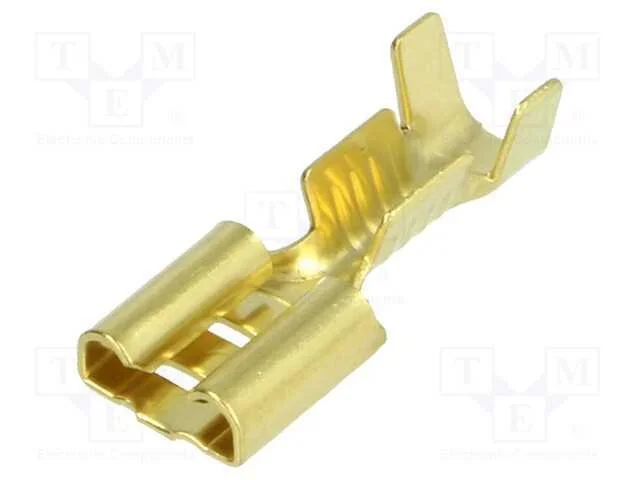 Conetor: plano, 6,3mm, 0,8mm, macho, 1&divide;2,5mm2, ce.