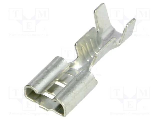 Conetor: plano, 6,3mm, 0,8mm, macho, 1&divide;2,5mm2, ce.