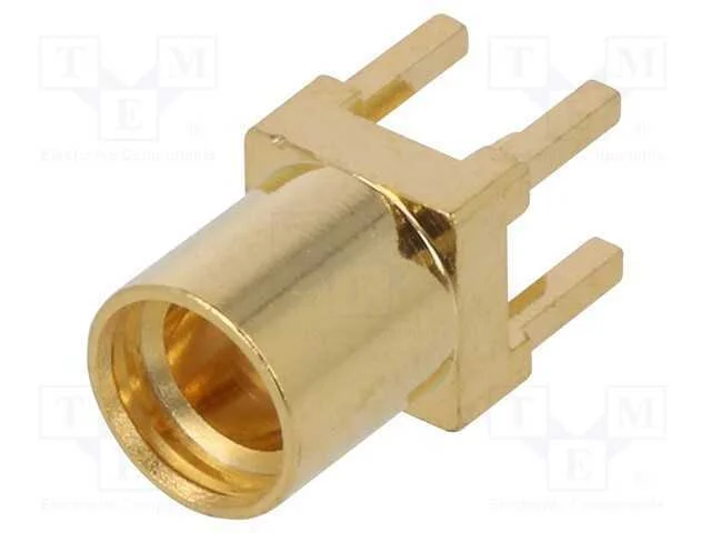 Tomada, Mmcx, F&ecirc;mea, 50o, Ptfe, Dourado