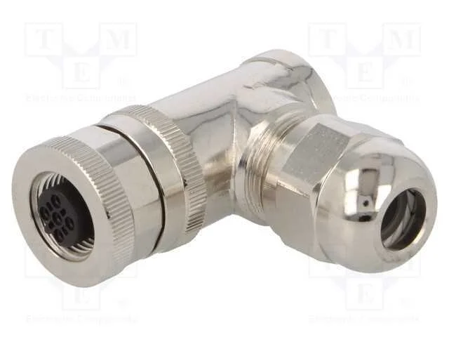 Ficha, M12, Pin: 5, F&ecirc;mea, C&oacute;digo B-Profibus, com Cabo, Ip67, 60v, 4a