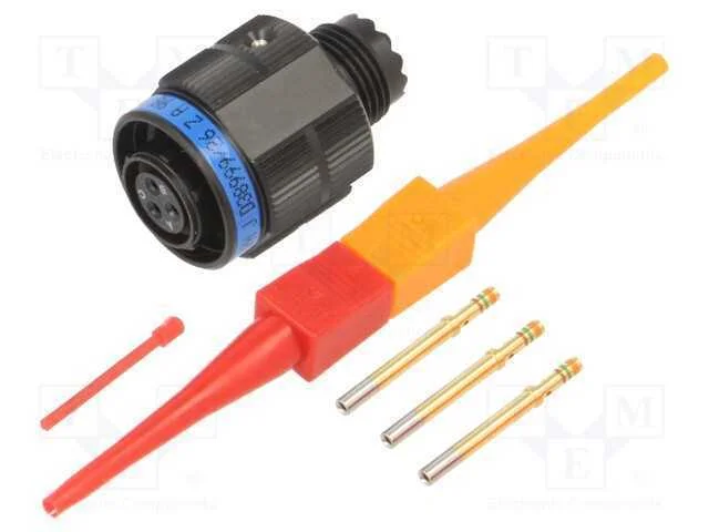 Conector: Militar, Tamanho 9, Mil-Dtl-38999 Series Iii, Prateado