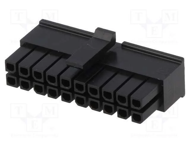 Ficha, fio-placa, f&ecirc;mea, Micro-Fit 3.0, 3mm, PIN:.