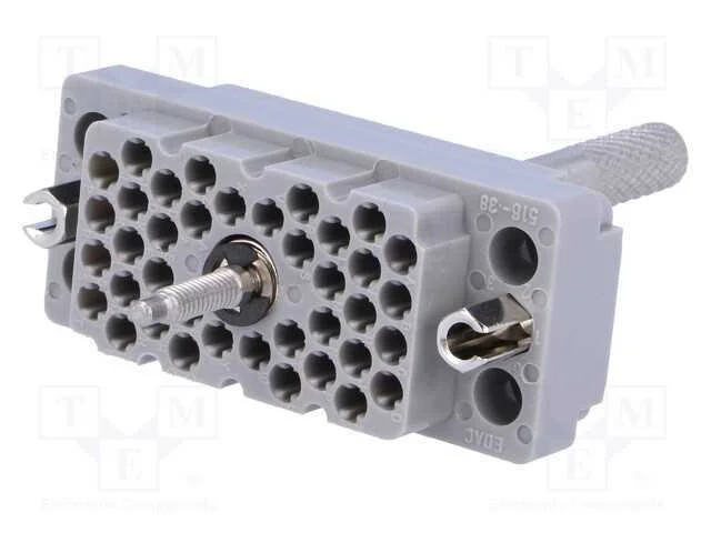 Conector: Retangulares, Tomada, Hermafroditas, Mat: Policarbonato