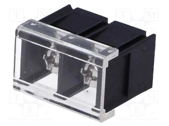 PCB bloco terminal, simples, 10mm, faixas: 2, par.