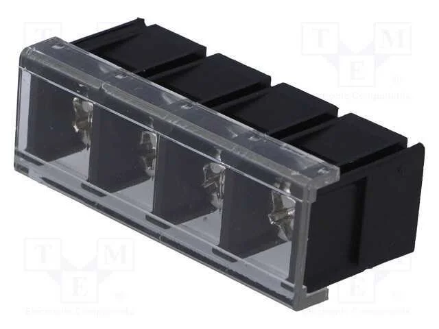 PCB bloco terminal, simples, 10mm, faixas: 4, par.