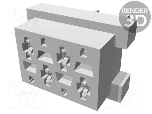 Micro-MaTch, tomada, f&ecirc;mea, PIN: 4, THT, para PCB.