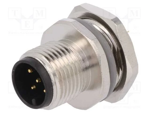 Tomada, M12, Pin: 5, Macho, C&oacute;digo A-Devicenet / Canopen, Solda
