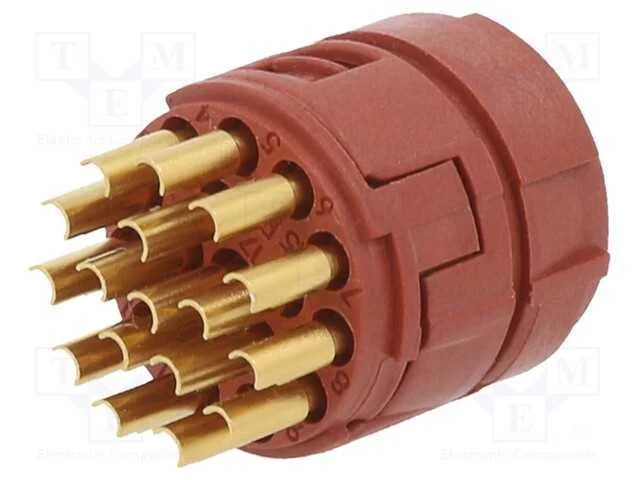 Conector: M23, inserto de contatos, PIN: 17, sold.