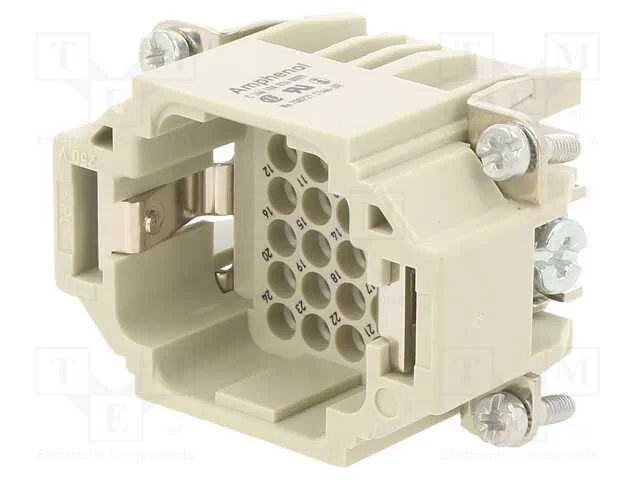 Conector: HDC, inserto de contatos, macho, C146,h.