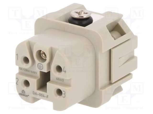Conector: Hdc, Inserto de Contatos, F&ecirc;mea, Da, Pin: 5, 4+Pe, 10a