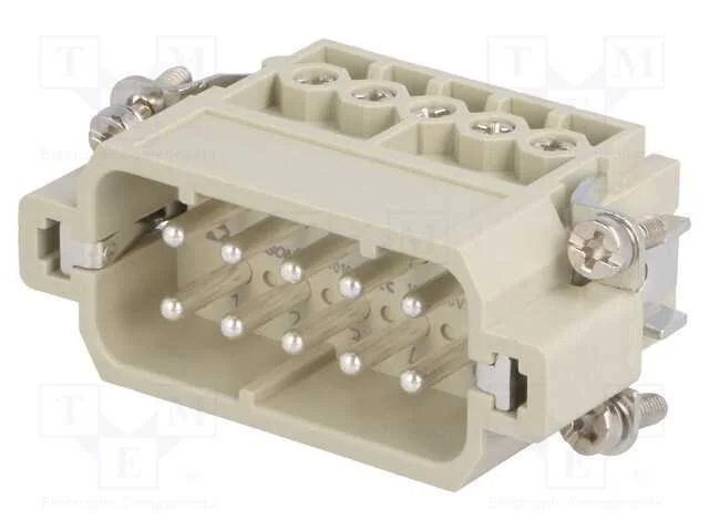 Conector: HDC, inserto de contatos, macho, DA, PI.