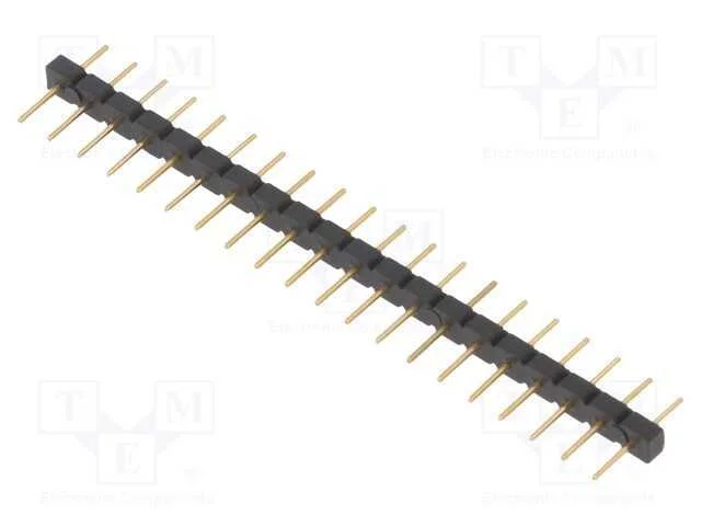 Barra de Pinos, Pinos, Macho, Pin: 20, Simples, 2,54mm, Tht, 1x20