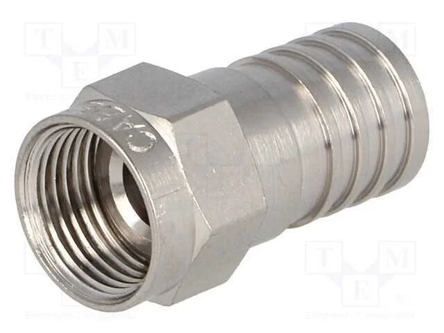 Ficha, F, Macho, Simples, 75o, Rg6, Aperto (Hex&aacute;gono), com Cabo