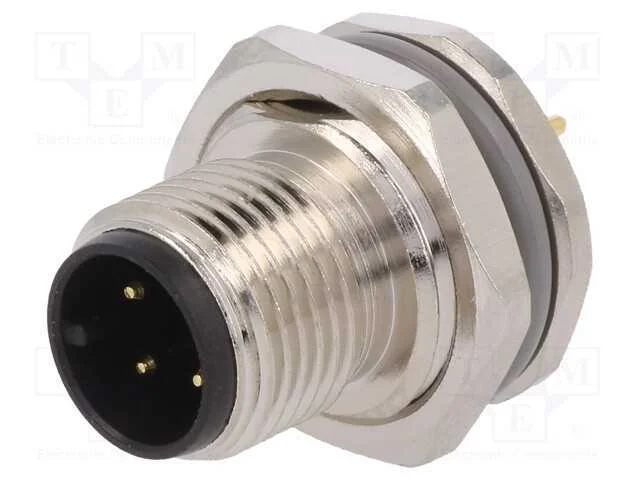 Tomada, M12, Pin: 4, Macho, C&oacute;digo A-Devicenet / Canopen, Tht, Ip67
