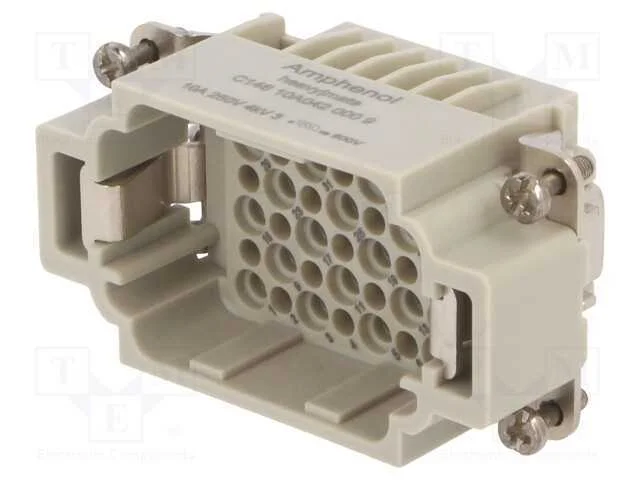 Conector: HDC, inserto de contatos, macho, C146,h.