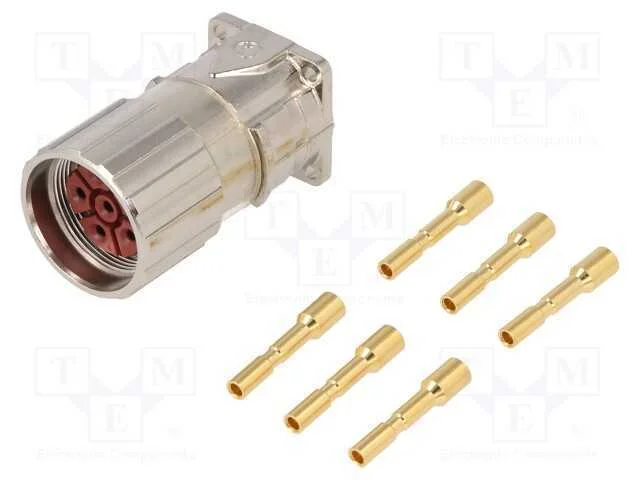 Conector: M23, tomada, PIN: 6, f&ecirc;mea, cerrar, sim.
