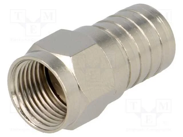 Ficha, F, Macho, Simples, Rg6, 7mm, Cerrar, com Cabo