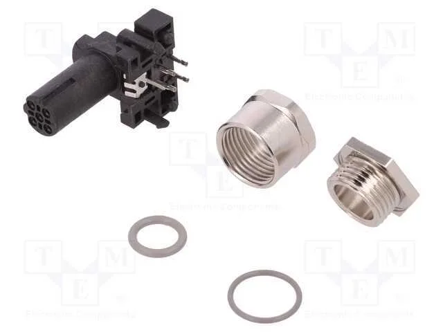 Tomada, M12, Pin: 4, F&ecirc;mea, C&oacute;digo D-Ethernet, Tht, Ip67, 250v, 4a