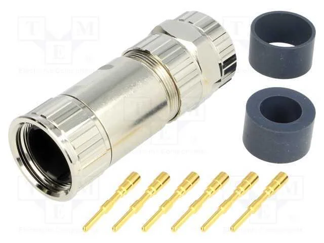 Conector: M23, ficha, PIN: 6, macho, cerrar, com .