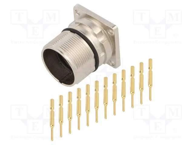 Conector: M23, tomada, PIN: 12, macho, cerrar, si.