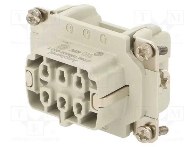 Conector: HDC, inserto de contatos, f&ecirc;mea, C146,h.