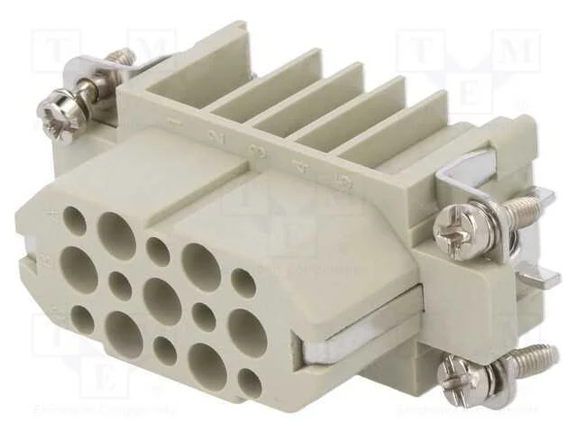 Conector: Hdc, Inserto de Contatos, F&ecirc;mea, Dd, Pin: 15, 15+Pe, 10a
