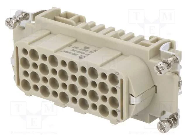 Conector: HDC, inserto de contatos, f&ecirc;mea, DD, PI.