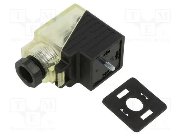 Conector: de v&aacute;lvulas, ficha, formato A, 18mm, f&ecirc;.