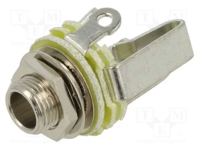 Conector: Jack 6,3mm, Tomada, para Painel,Porca da Frente