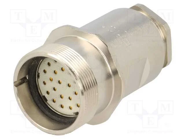 Conector: M27, Zylin, Ficha, F&ecirc;mea, Solda, com Cabo, Pin: 26, Simples