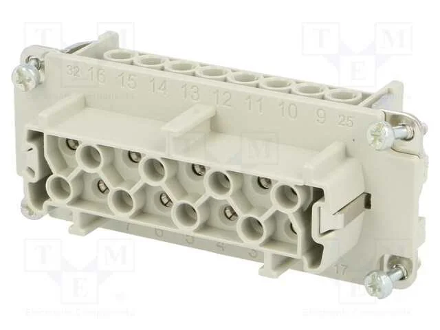 Conector: HDC, inserto de contatos, f&ecirc;mea, C146, .