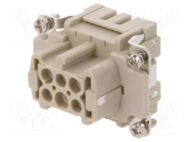 Conector: HDC, inserto de contatos, f&ecirc;mea, DE, PI.