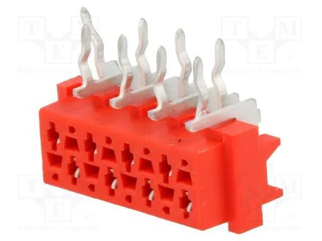 Micro-MaTch, tomada, f&ecirc;mea, PIN: 8, THT, para PCB.