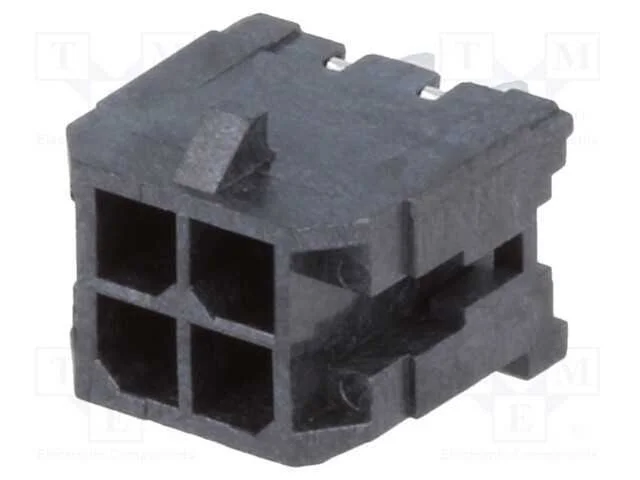 Tomada, fio-placa, macho, Micro-Fit 3.0, 3mm, PIN.