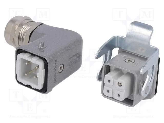 Conector: HDC, macho + f&ecirc;mea, C146, PIN: 4, 3+PE,.