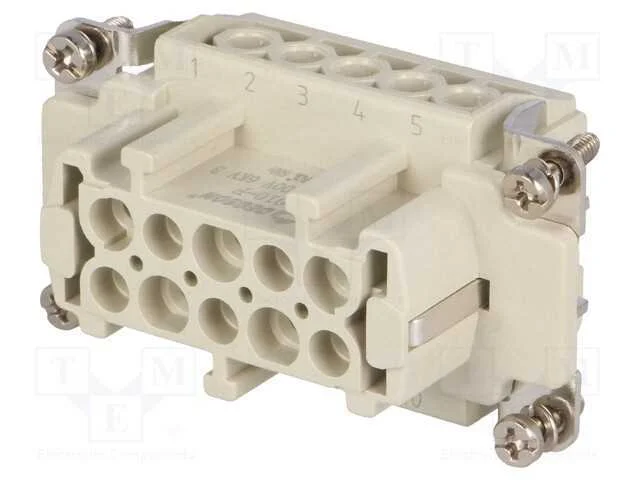 Conector: HDC, inserto de contatos, f&ecirc;mea, DE, PI.
