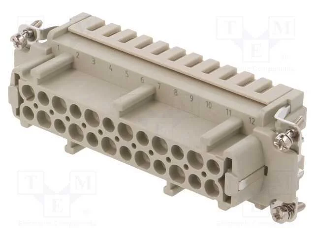 Conector: HDC, inserto de contatos, f&ecirc;mea, DE, PI.