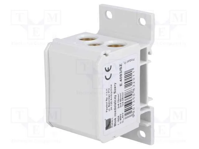 Conector: bloco de distribui&ccedil;&atilde;o, 2,5&divide;70mm2, faixa.